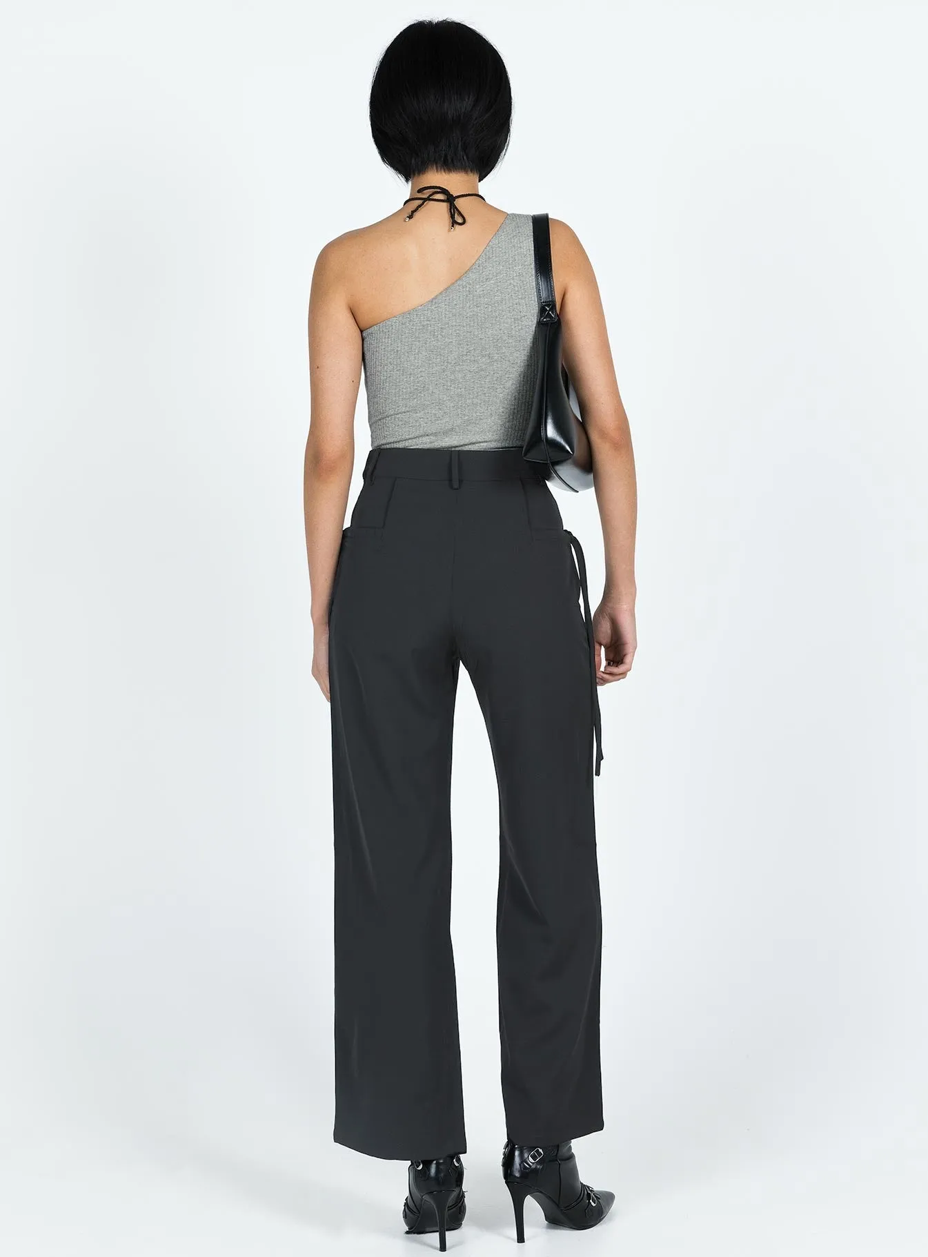 Stylish Fancy Rueful Bodysuit Grey