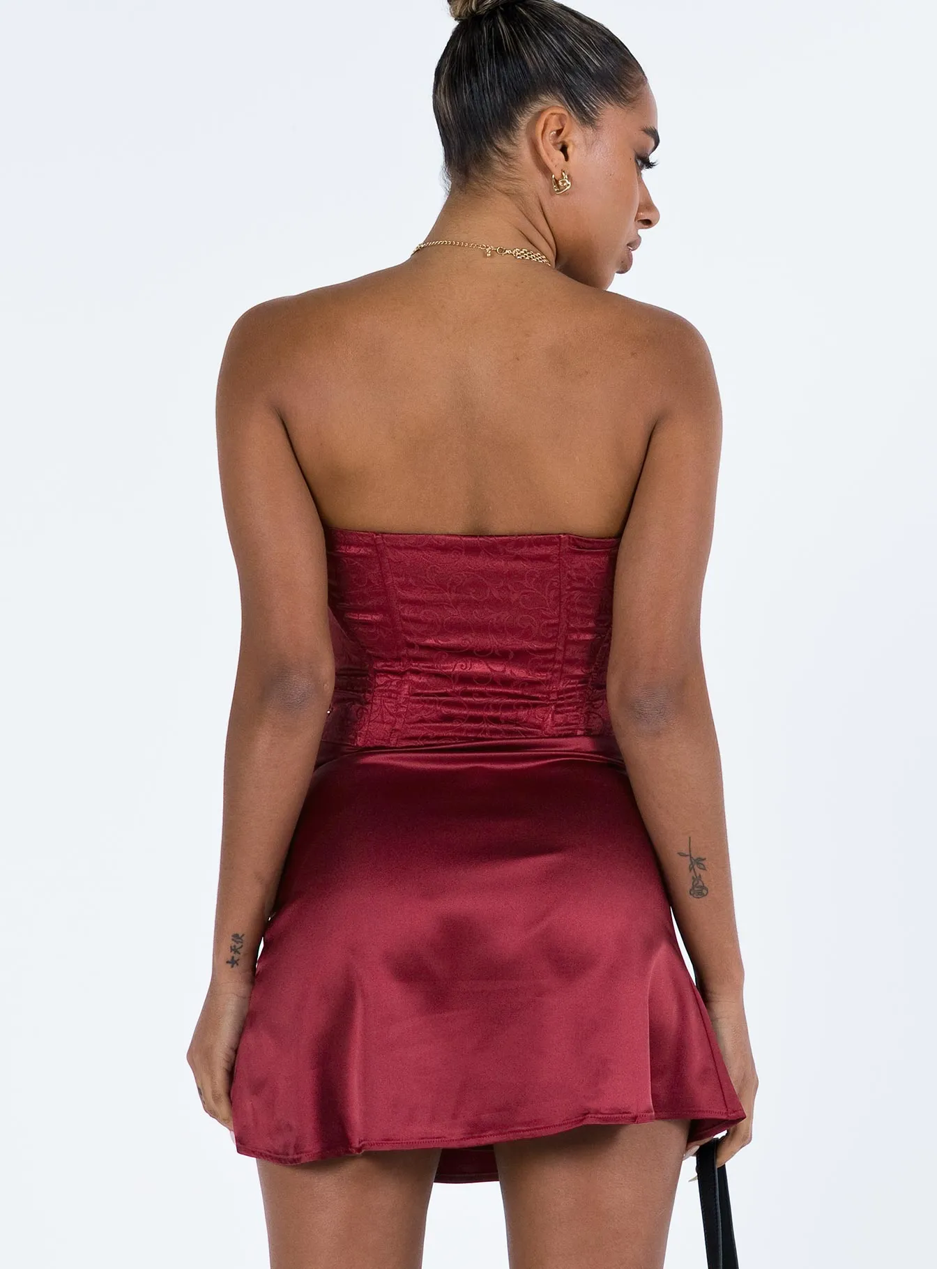 Fresh Design Alter Ego Mini Dress Maroon