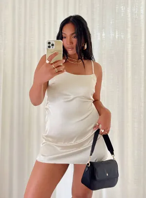 Chanelle Mini Dress Champagne Elegant Wear Shine Light