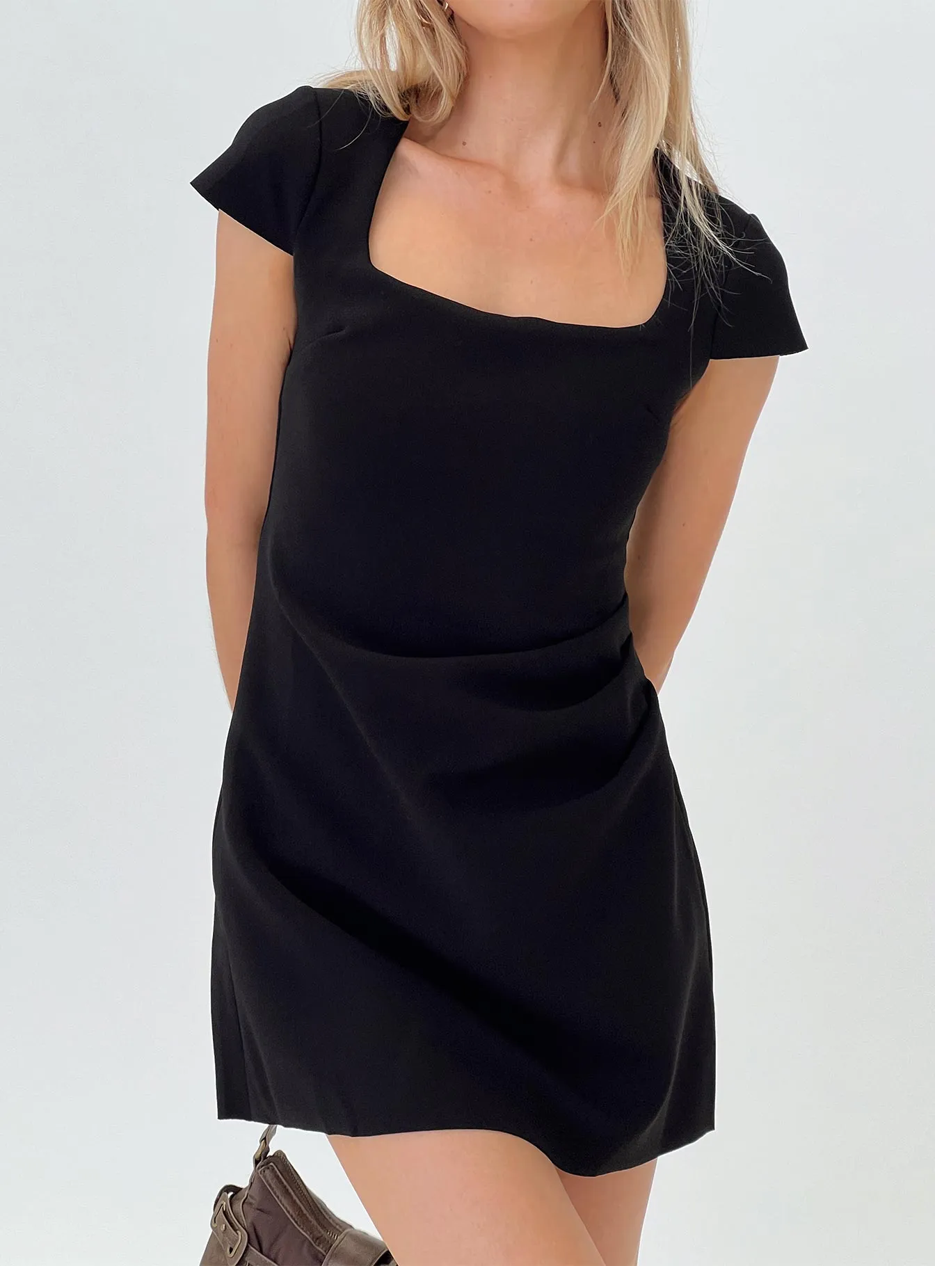Versatile Style Flash Vibe Ellarah Mini Dress Black