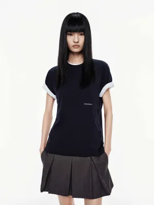 Chic Outfit Cotton Short Sleeves T-shirt