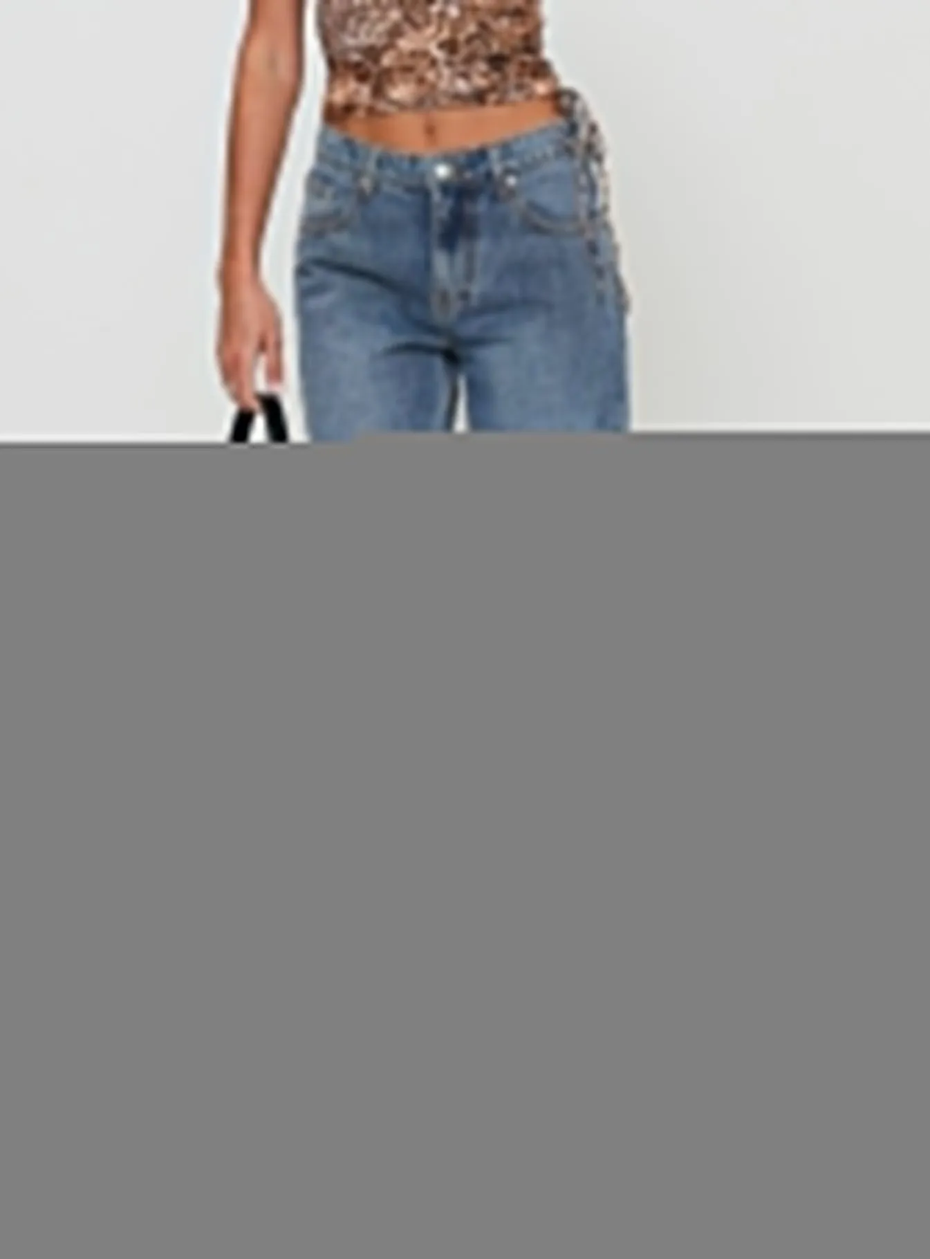 Everlong Mid Rise Straight Leg Jeans Mid Blue Wash Easy Option Light material