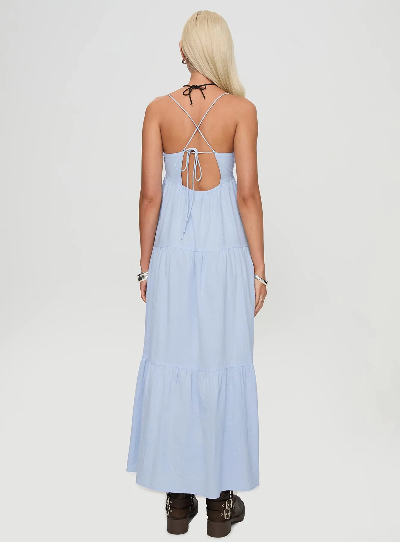Easy Step Amber Shine Chelsea Maxi Dress Blue