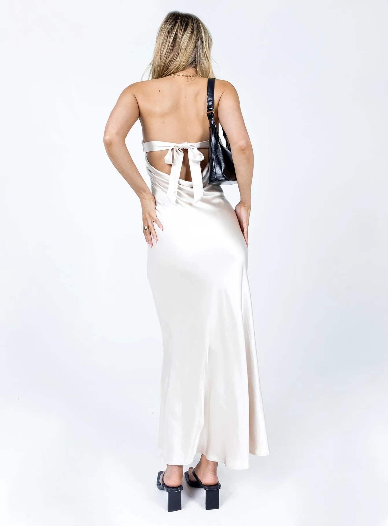 Haley Maxi Dress Champagne Ice Bloom