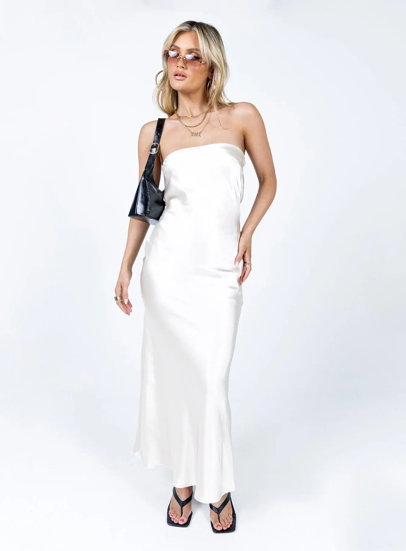 Haley Maxi Dress Champagne Orange Heat Art Soul