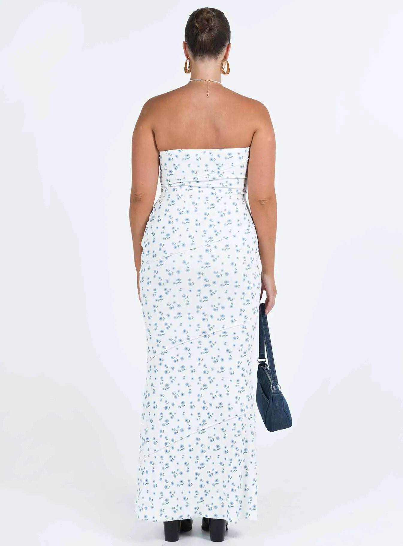 Bridge Walk Event Perfect Oscar Maxi Dress Blue Floral