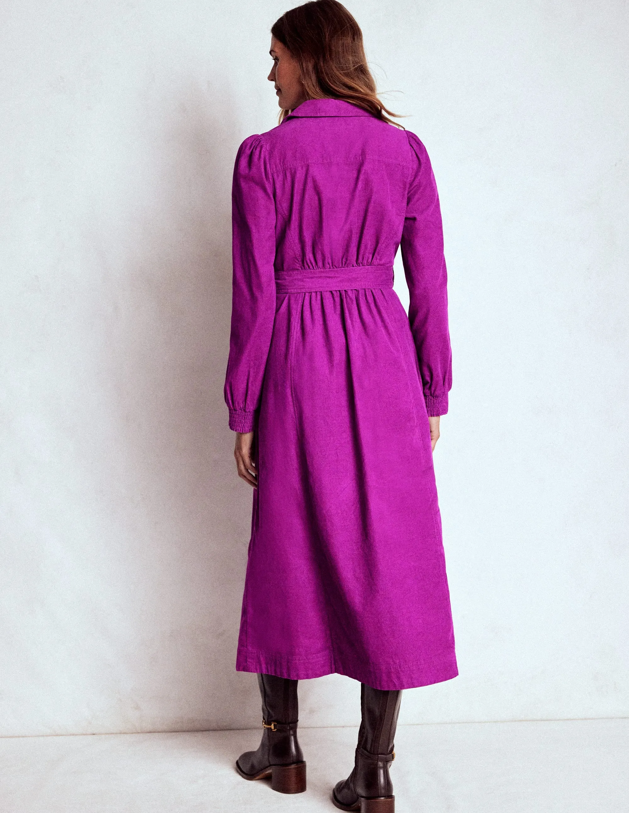 Adelaide Zip Cord Midi Dress-Regal Purple Port Side Fall Layers