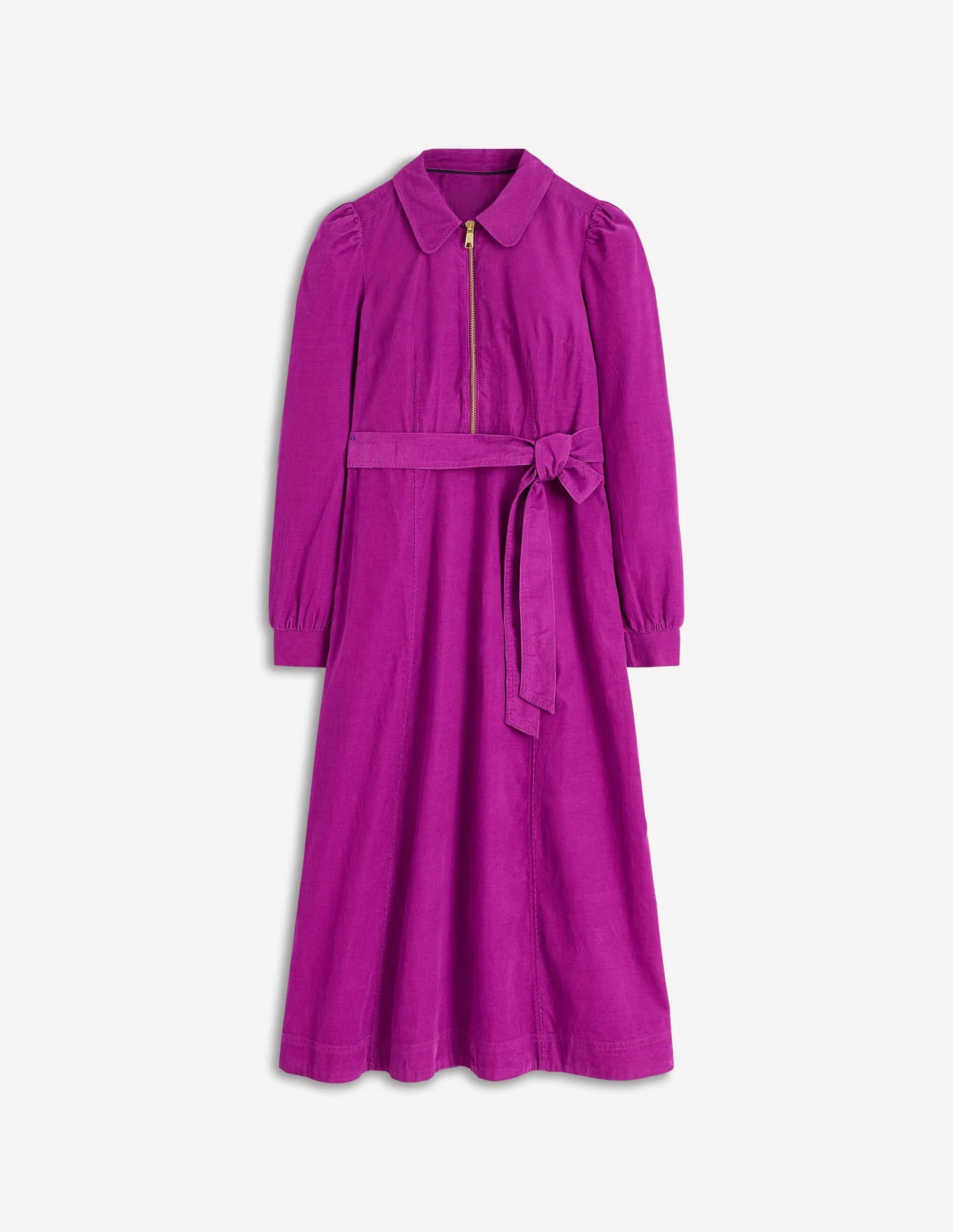 Lightweight and breezy gown Vibrant summer dress Adelaide Zip Cord Midi Dress-Regal Purple