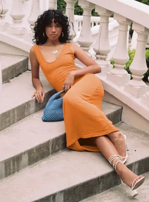Star Glow Street Glow Eberose Reversible Maxi Dress Orange