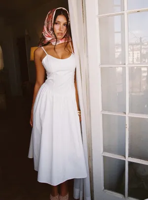 Elegant formal maxi Such A Wallflower Midi Dress White