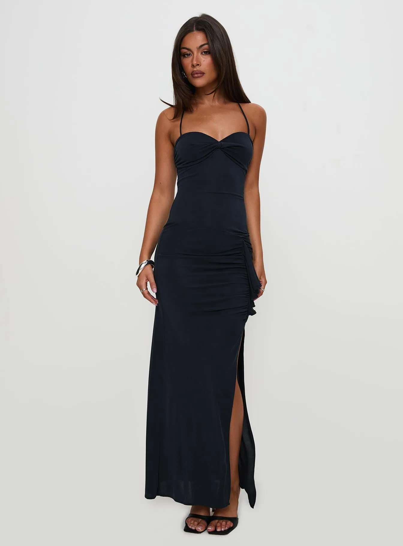 Destinations Maxi Dress Navy Romantic evening dress Fashion-forward long piece