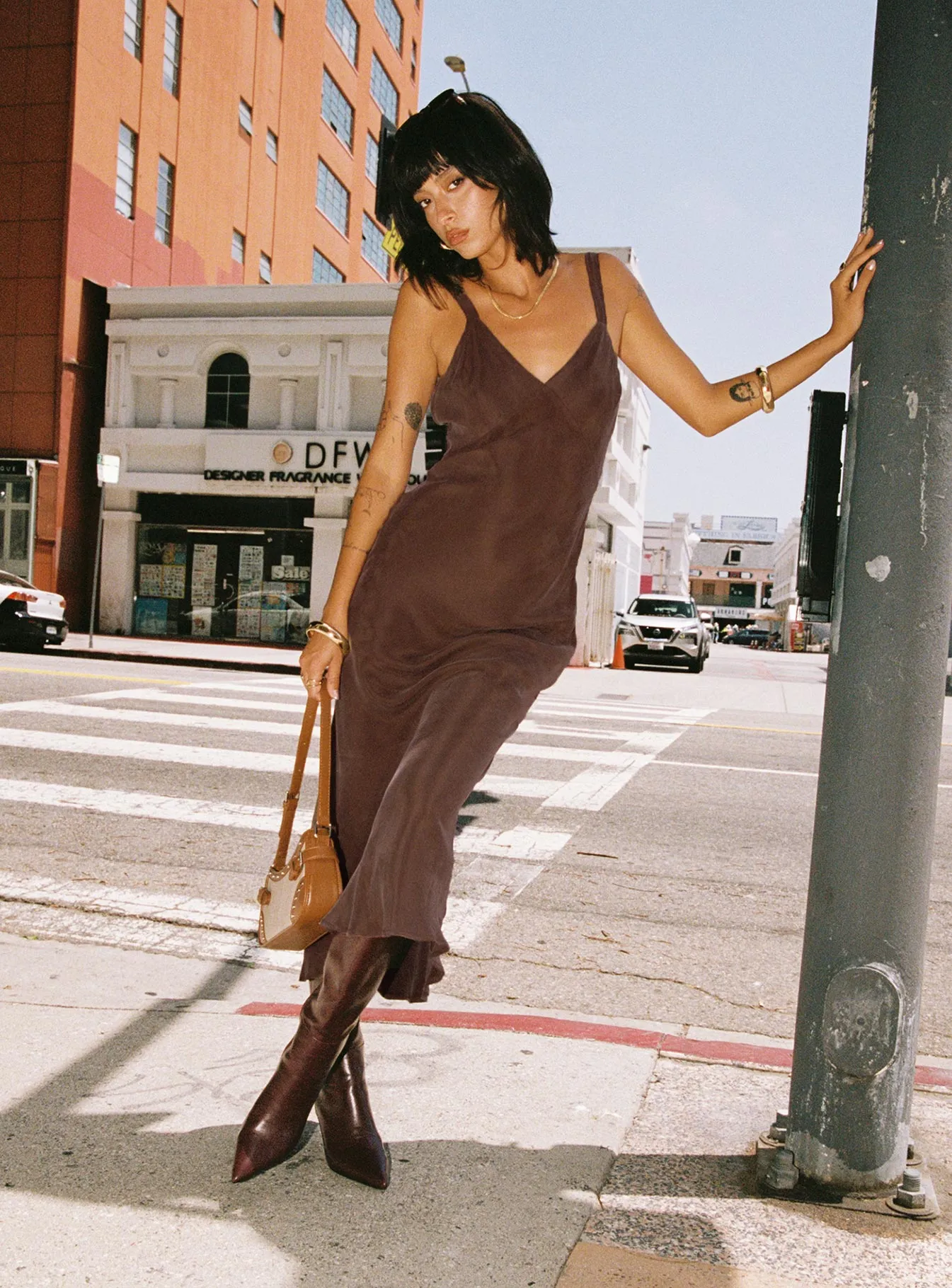 Tower View Laurette Maxi Dress Brown