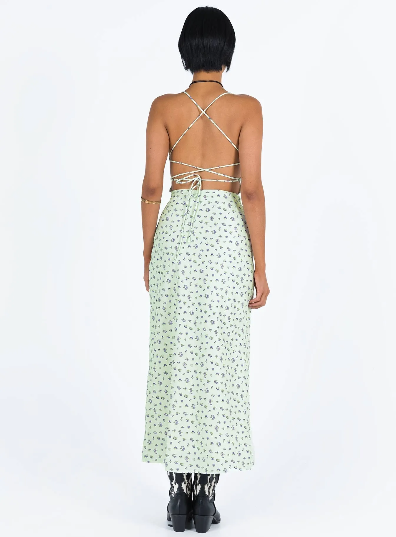 Layer Glow Malabar Maxi Dress Mint / Floral