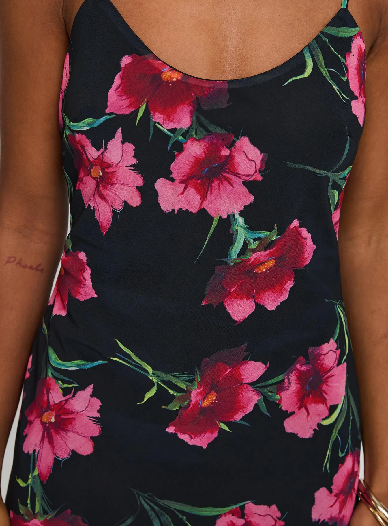 This dress provides a flattering look for any body type thanks to its classic design Emorie Bias Cut Maxi Dress Multi Floral