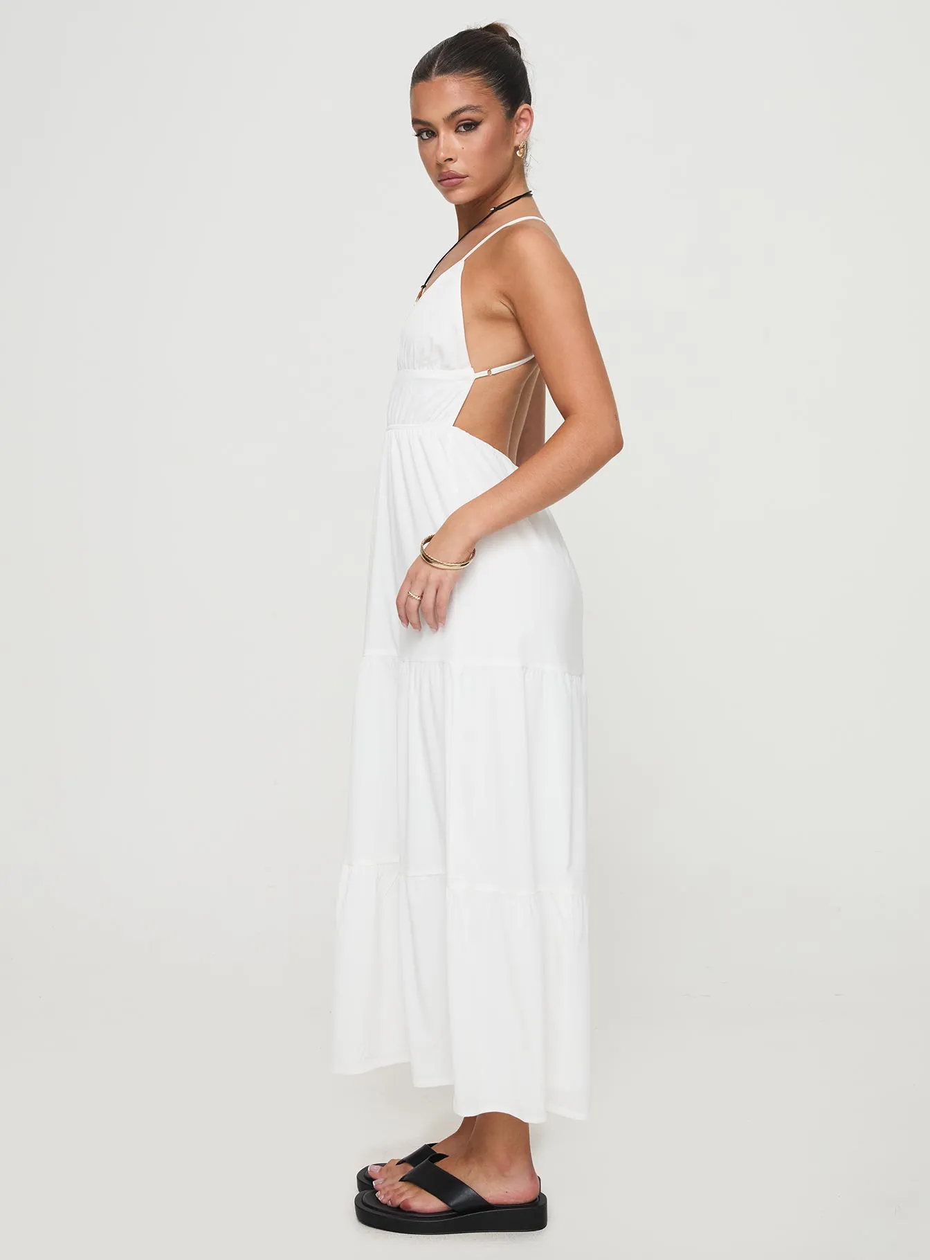 Mckew Maxi Dress White Morning Mist Maple Lane
