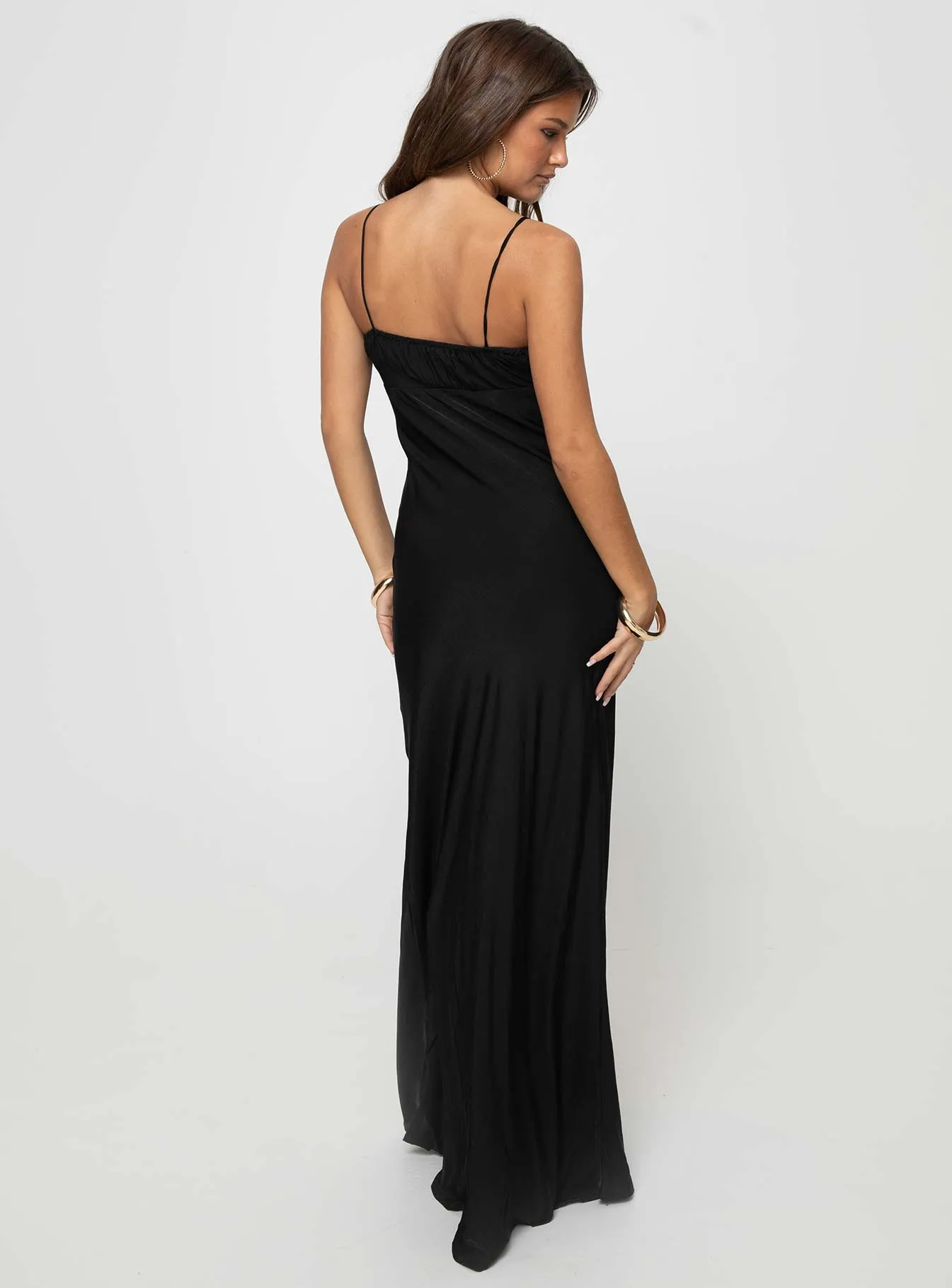 Light Glow dreamy vibe Noda Maxi Dress Black