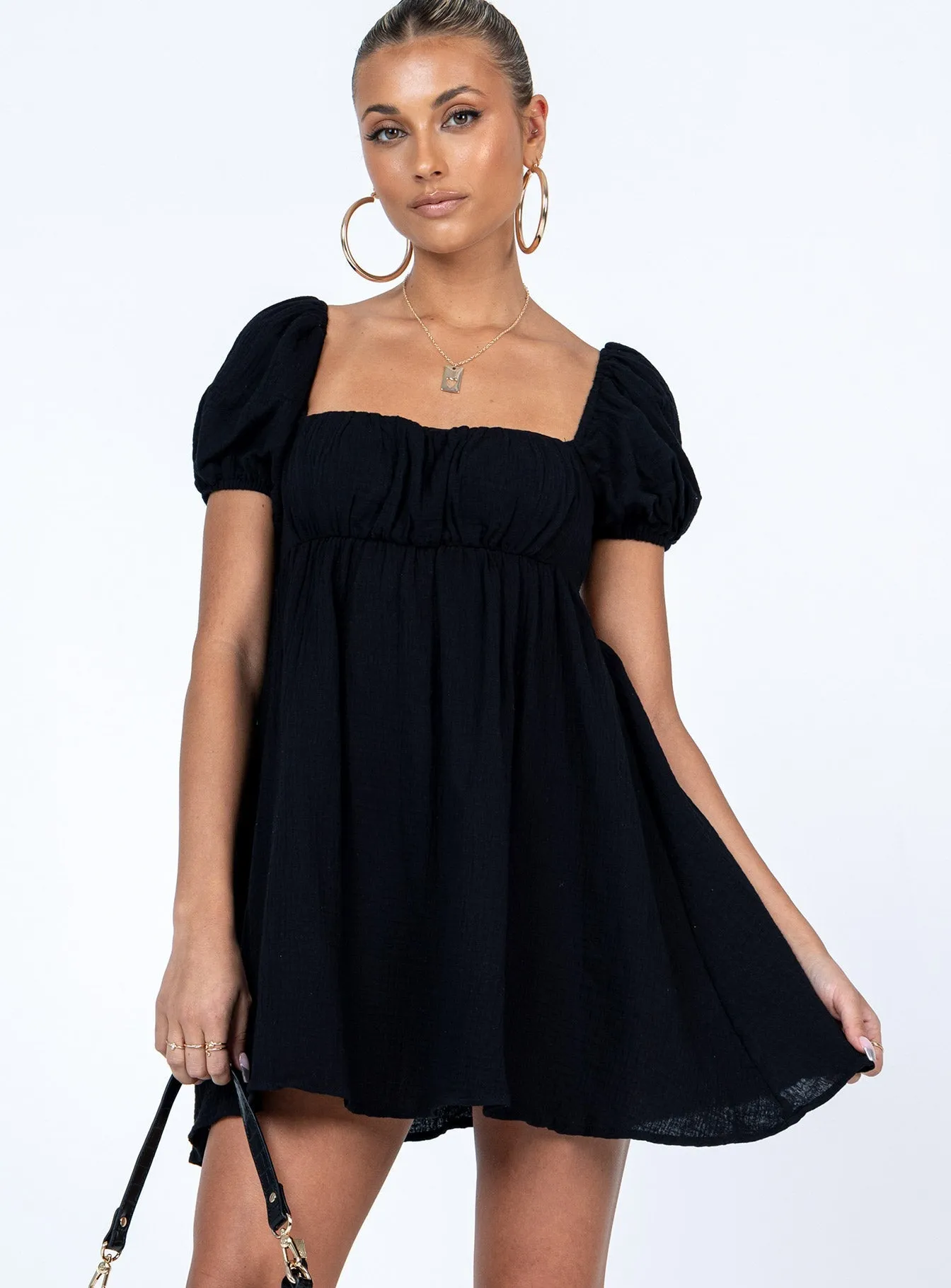 Hot Star Let's Dance Mini Dress Black