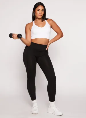 Decorative Stitch Seamless Leggings Tall Fit Double Layer Quick Dry Tech