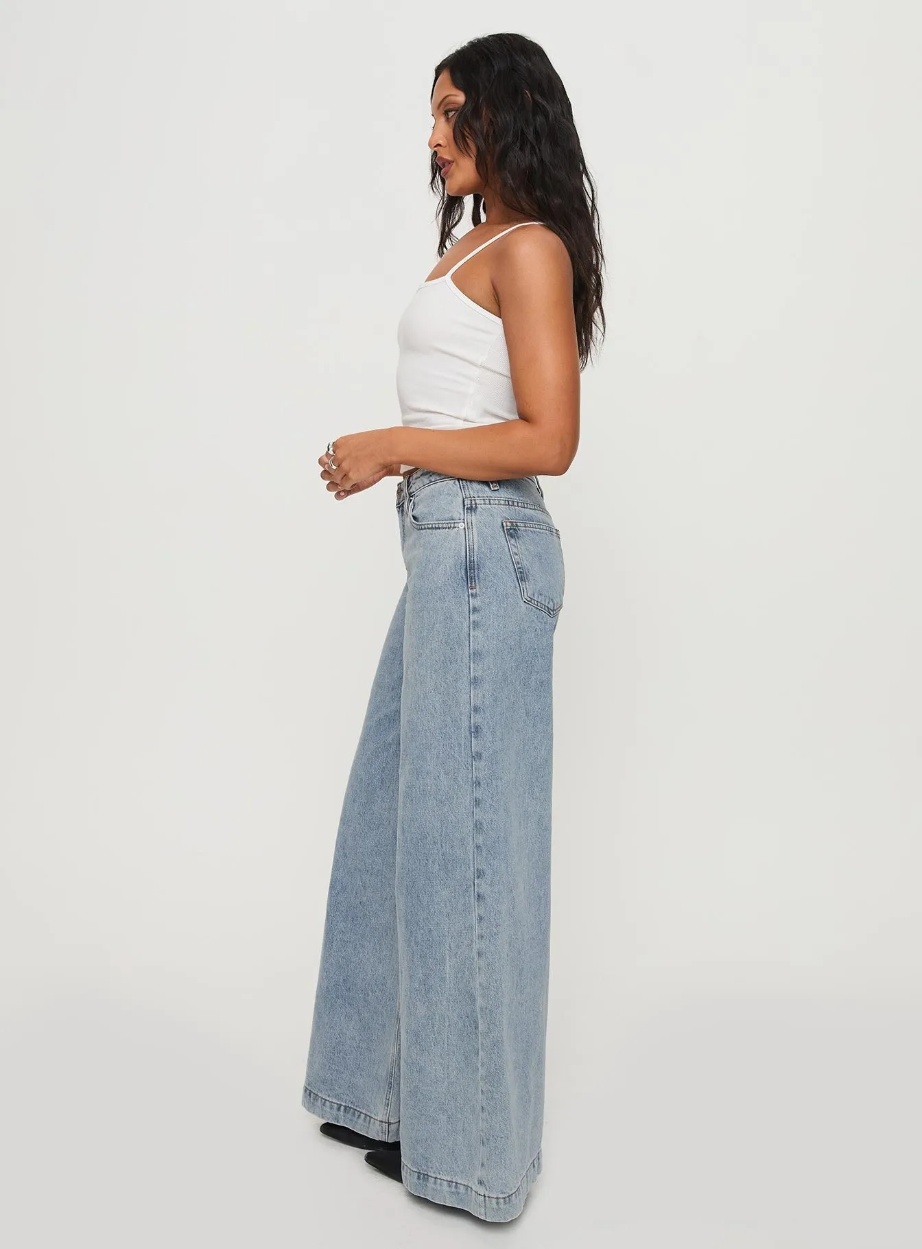 Toby Low Rise Baggy Jeans Light Wash Rainy Day Everyday
