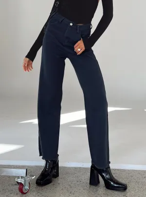 Kalinda Dark Blue Denim Jeans Weather Proof Minimal Fading