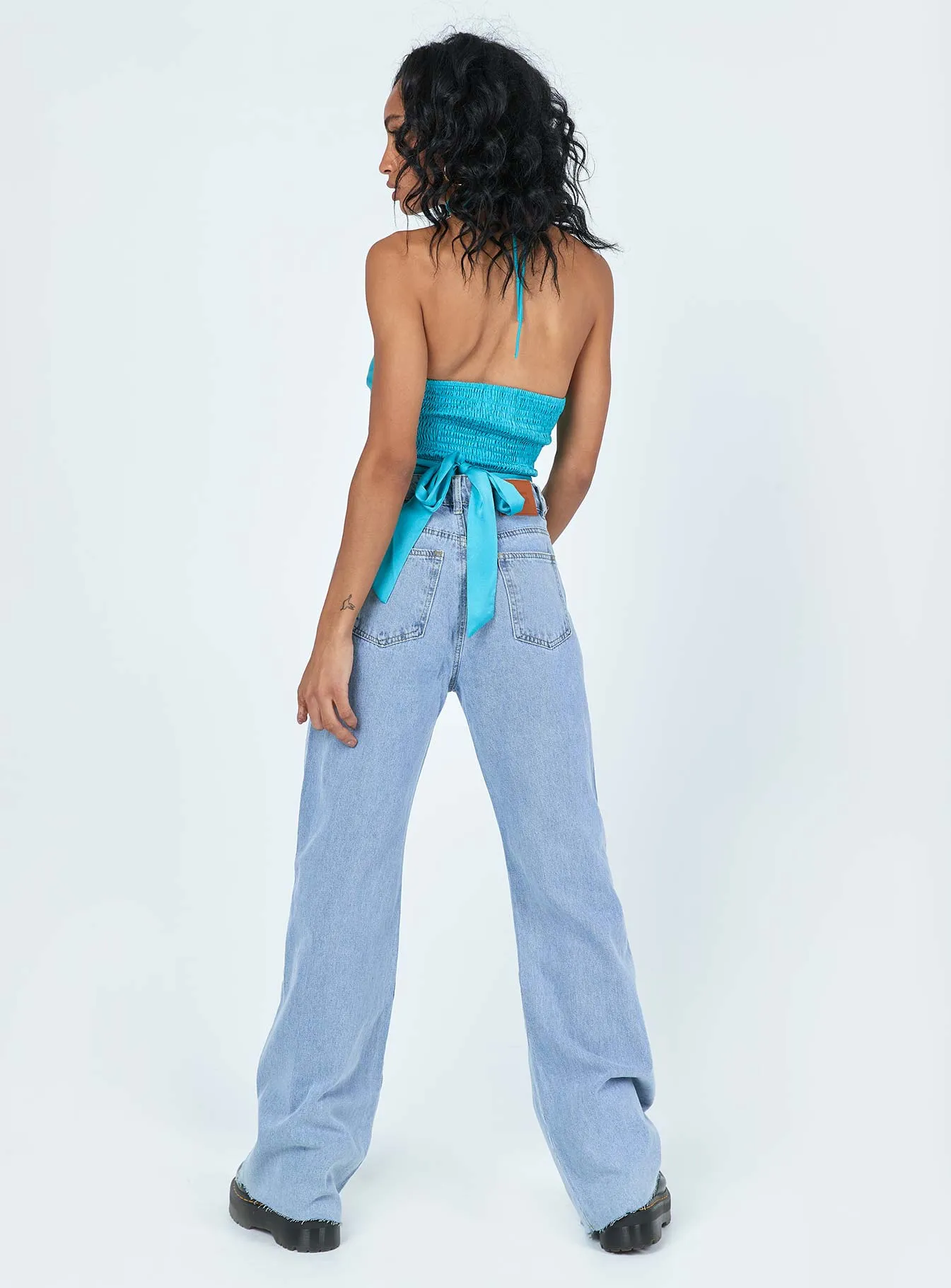 Hallstatt Wide Leg Denim Jeans Durable Triple Stitched Seams