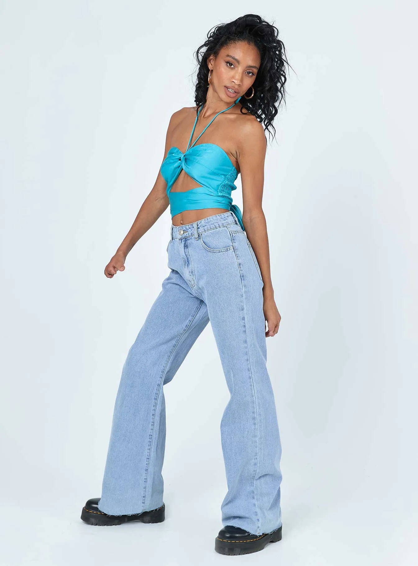 Hallstatt Wide Leg Denim Jeans Sunny Vibes Weekend Style Traveler Gear Affordable Unisex Wear