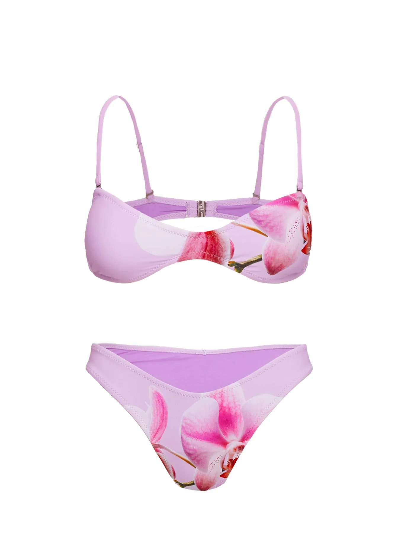 Ocean Air Bikini Top Pink Orchid High Compression Support Shade Enhancing Cups