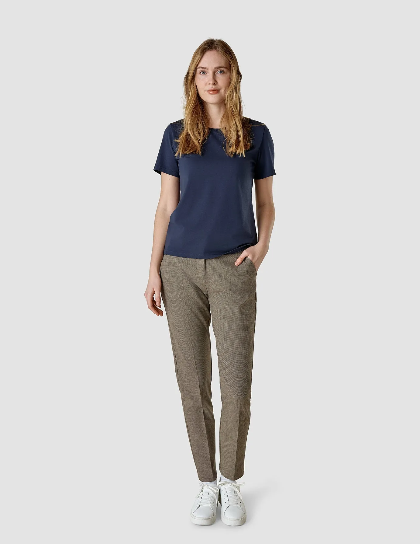 Tagless Labeling Strong Edge Supima T-shirt Navy
