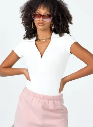 Montrose Bodysuit White Daily Model Relaxed Slim
