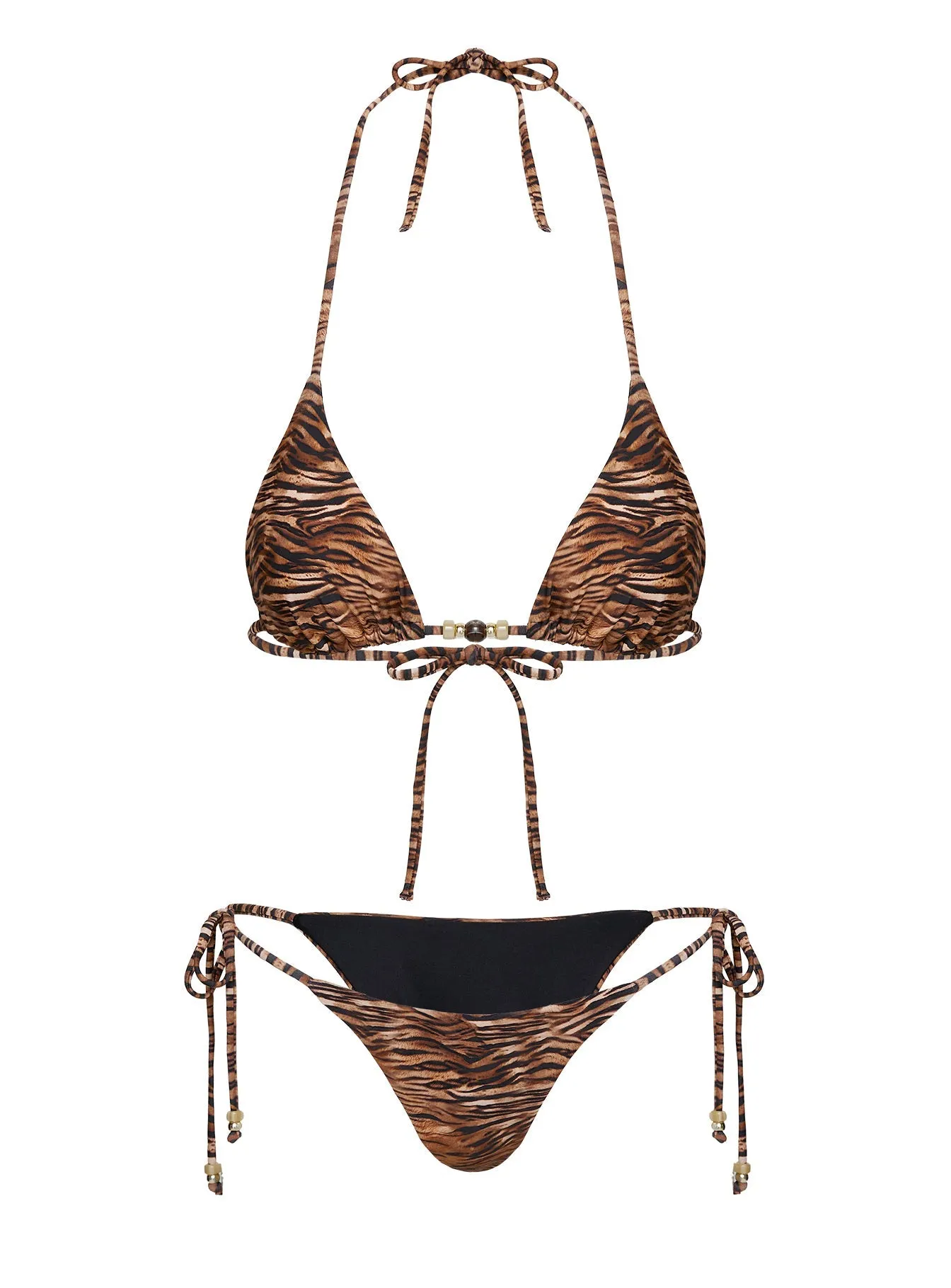 Tagless Comfort Finish Quick Release Buckle Yvetta Triangle Bikini Top Multi