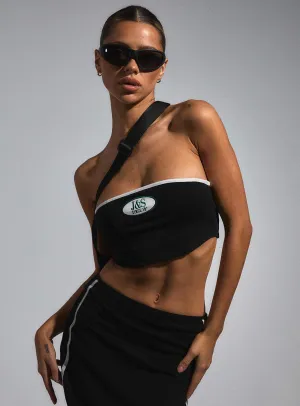 JGR & STN Bianca Boob Tube Black Quick Release Fastener Reflective Detailing