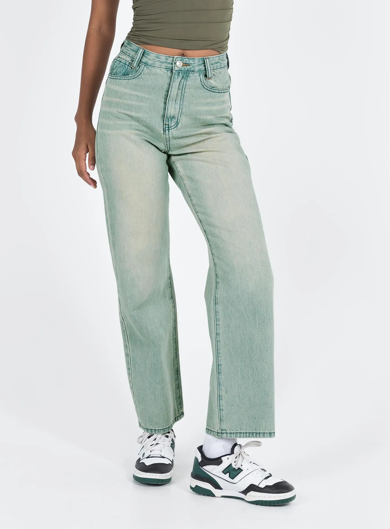 Clear The Air Jeans Light Wash Denim Streetwear Fan Night Out Style Forward