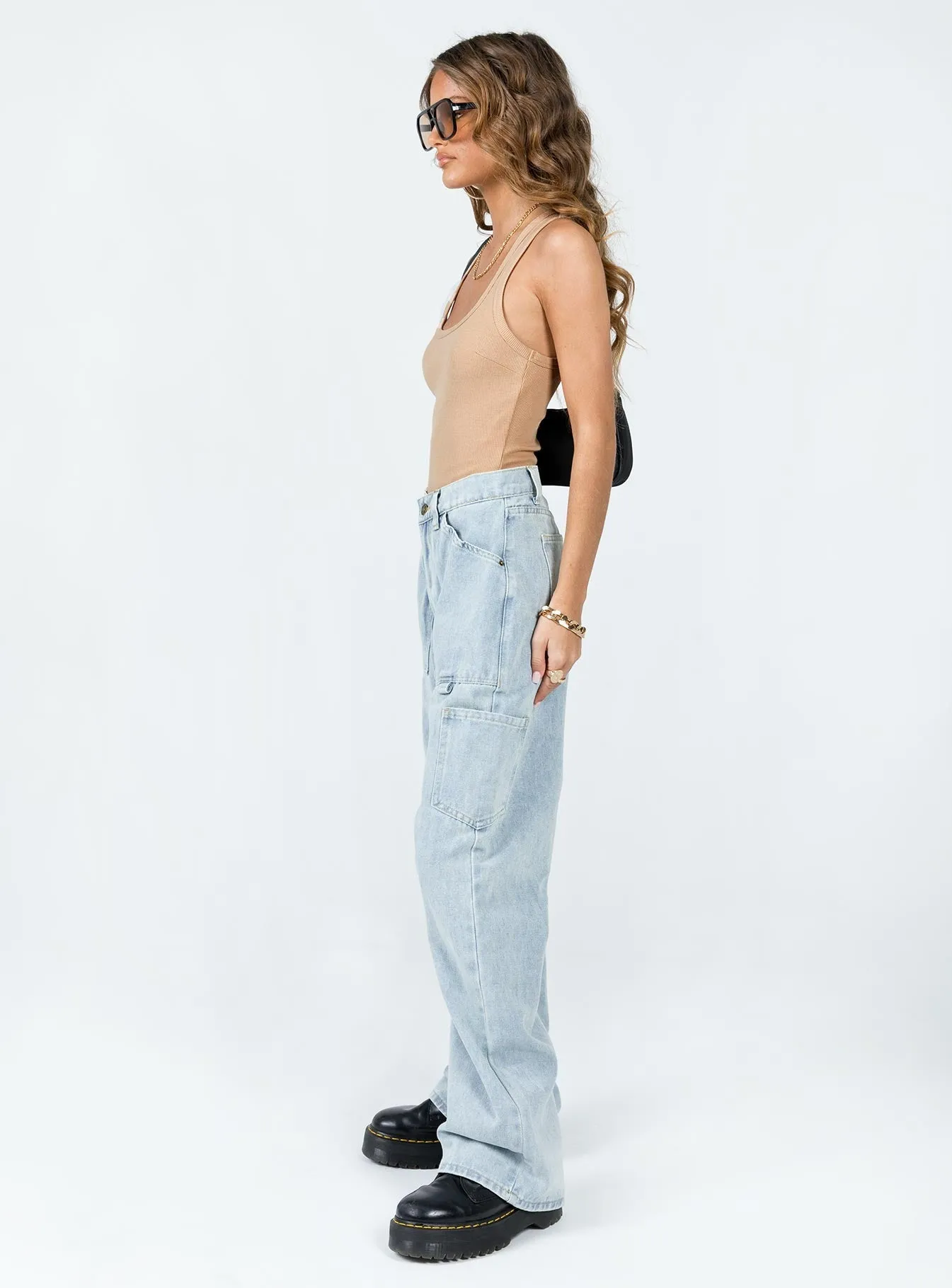 Miami Vice Pants Denim Blue Matching Basic