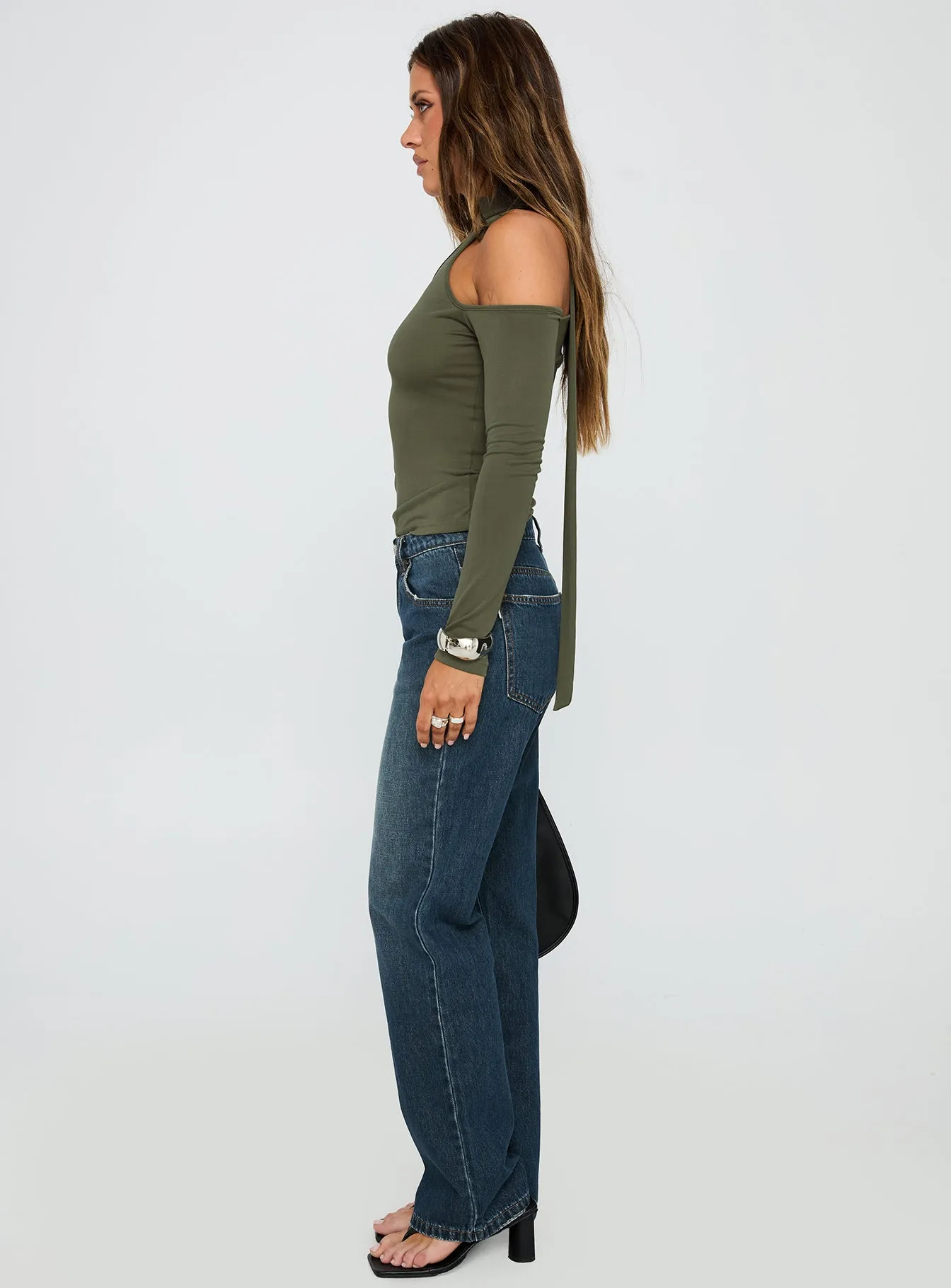 Weekend Wear Vesperis Mid Rise Slim Leg Jeans Dark Blue Wash