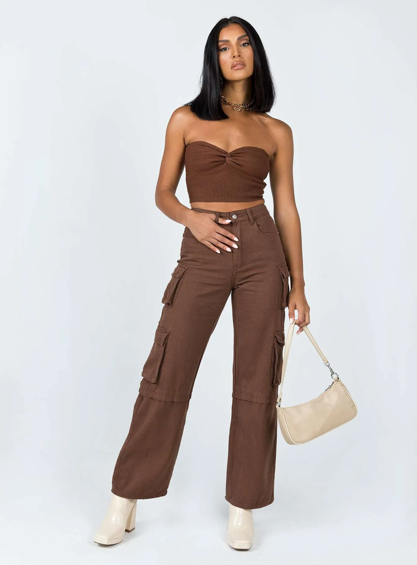 SelfFabric Binding Kallista Top Brown