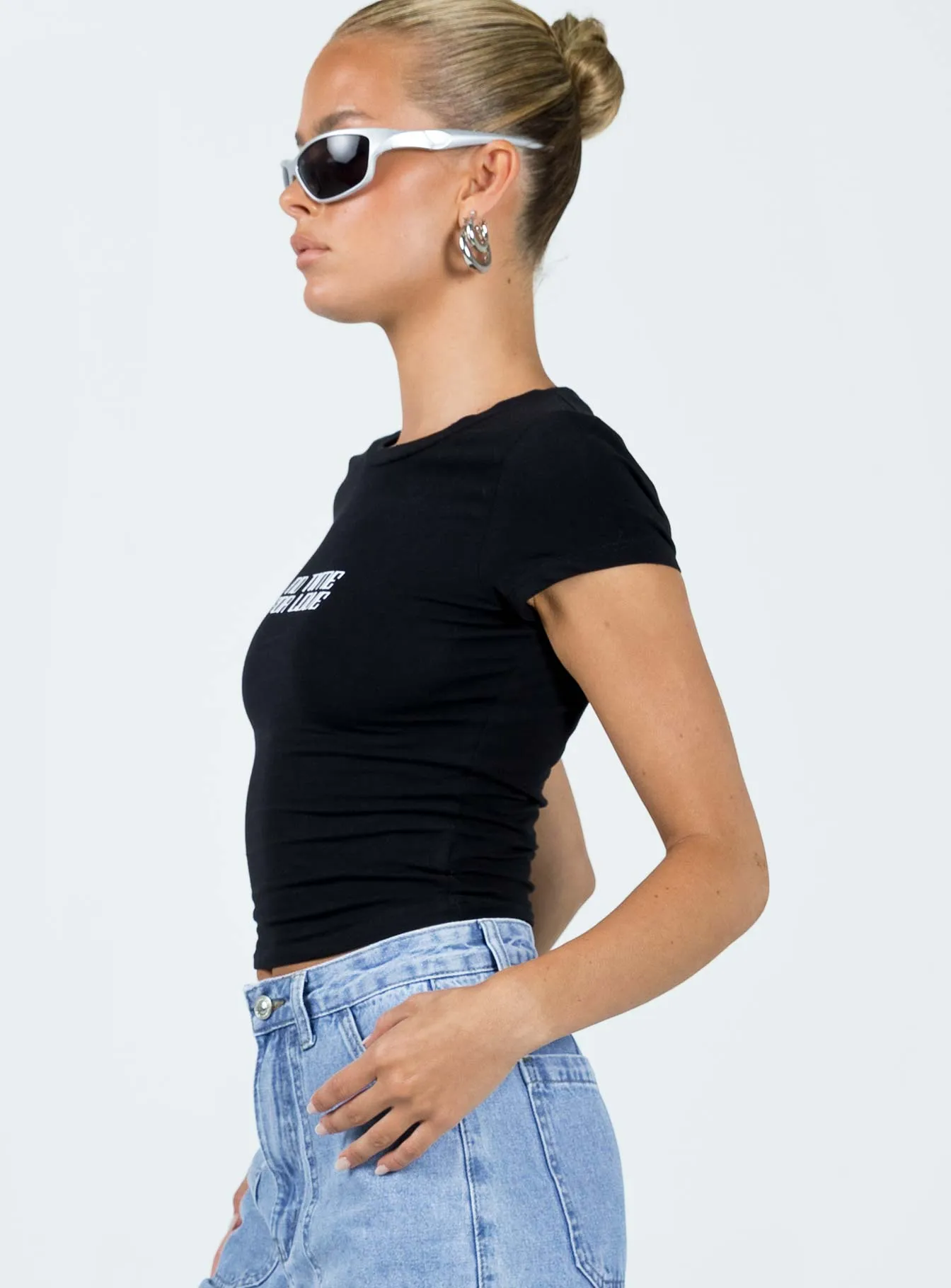 Teenager fashion FunctionalPockets No Time For Love Tee Black