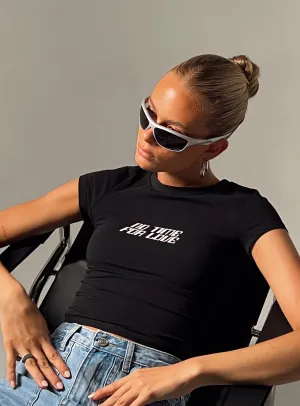 Active Trend Look No Time For Love Tee Black