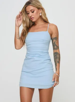 Doris Mini Dress Blue Thermal Insulation Layer