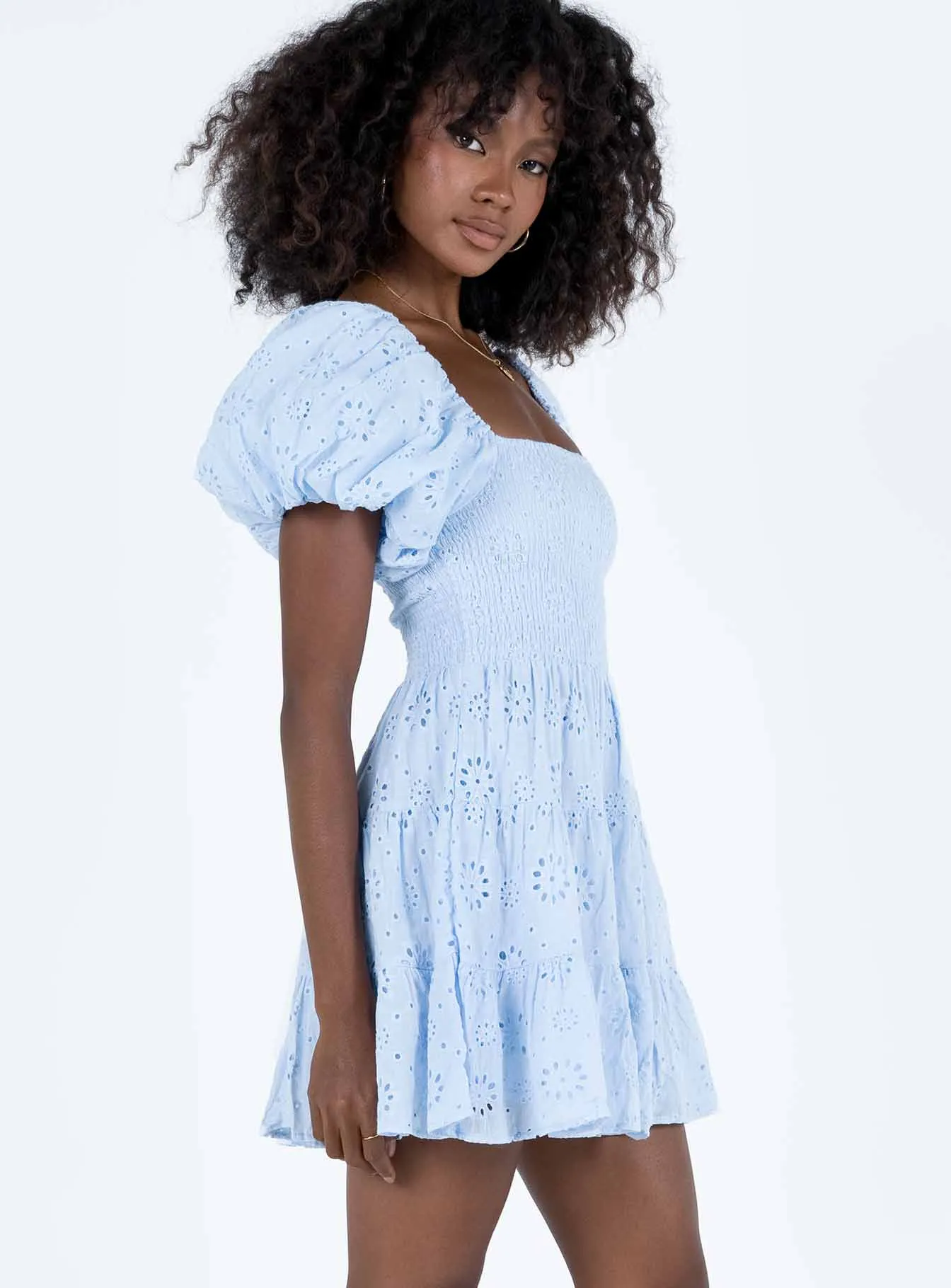 Fashionable Wear Trendy Wearable Malek Mini Dress Blue