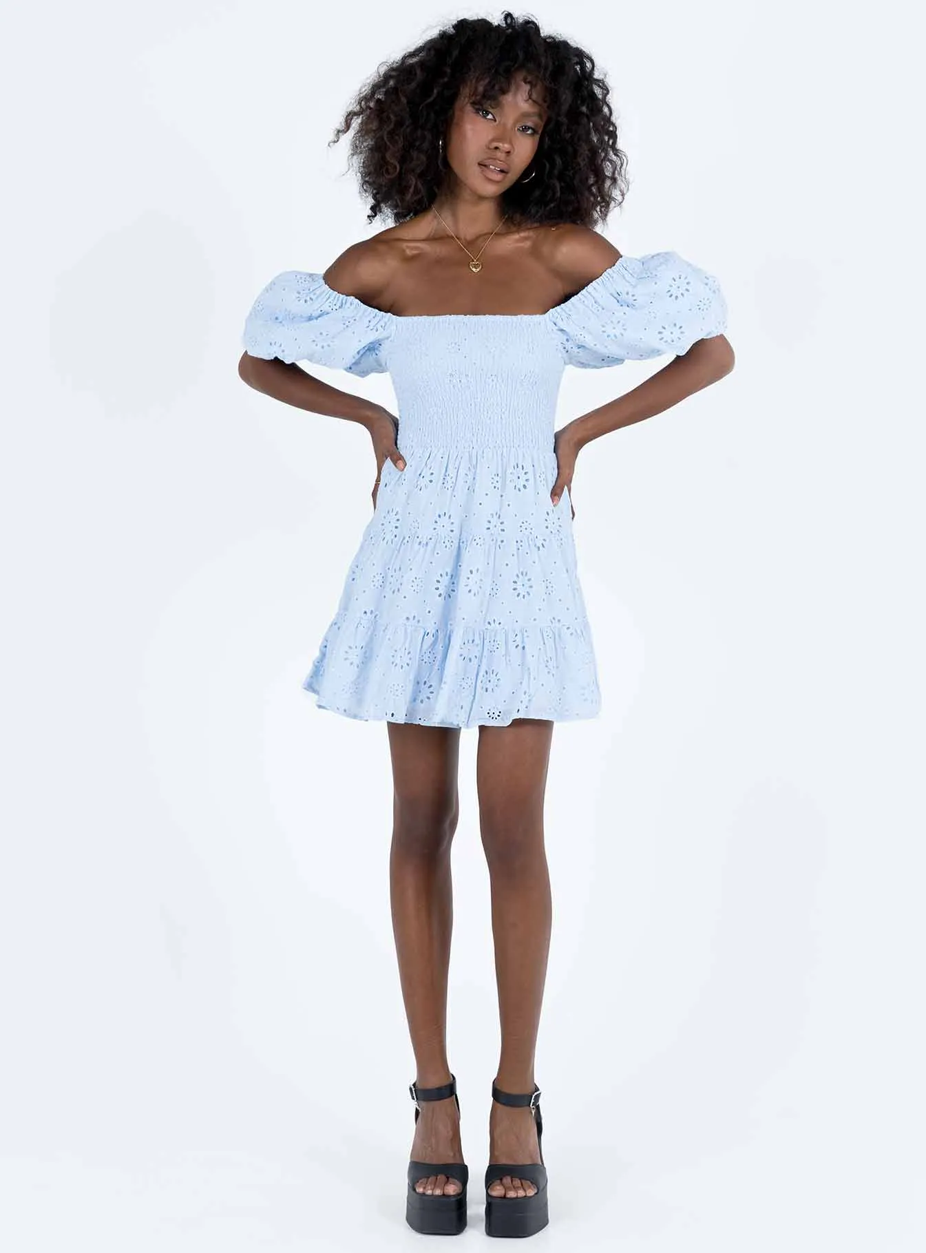 Malek Mini Dress Blue Trend Ride Bold vibrant dress
