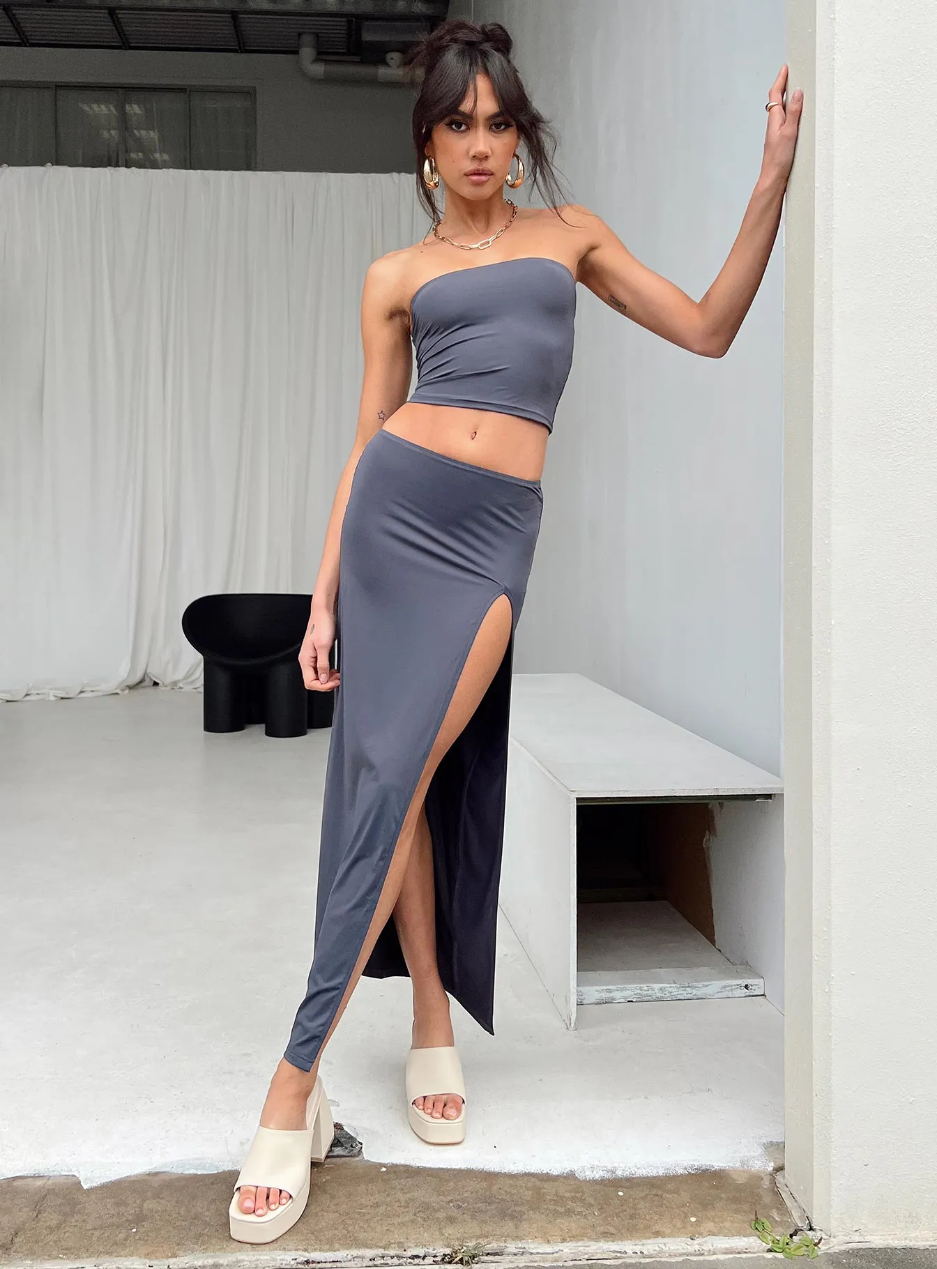 Tomlin Top Grey Hypoallergenic fabric