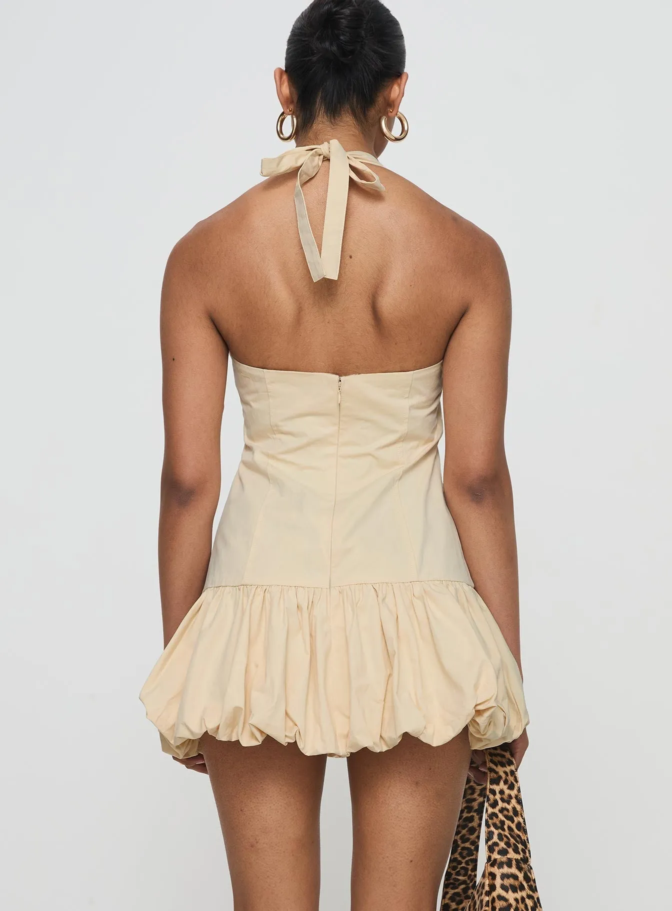 Edge Beat Pop Light Sofia Mini Dress Cornsilk
