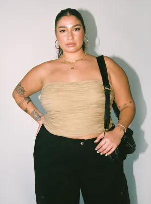 Modern Look Cecile Strapless Top Mushroom Curve