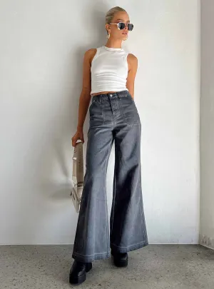 Dream Big Wide Leg Flare Jeans Denim High Durability Work Meeting Beach Day