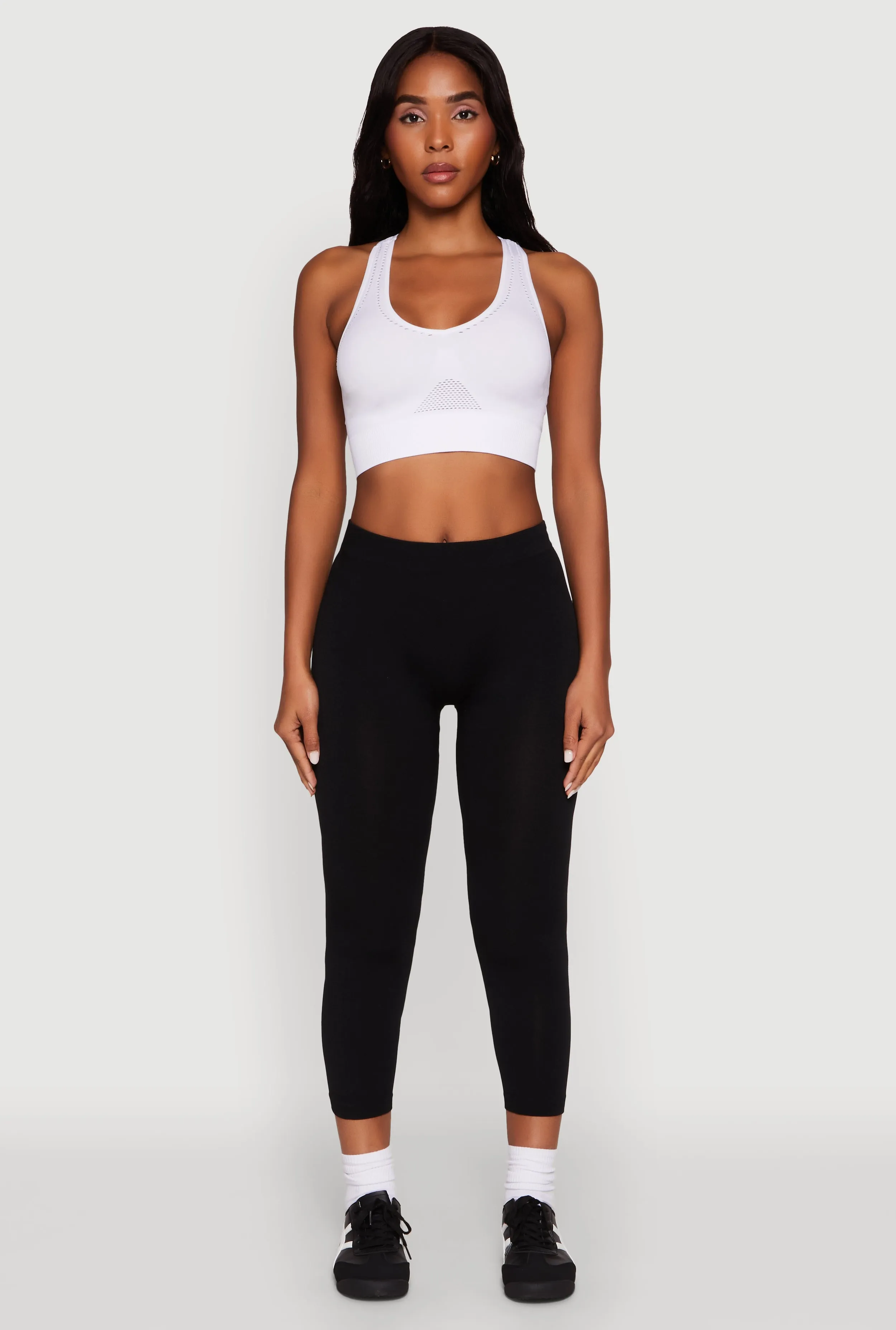 All terrain Eco Friendly Gym Workout Seamless High Waisted Capri Leggings