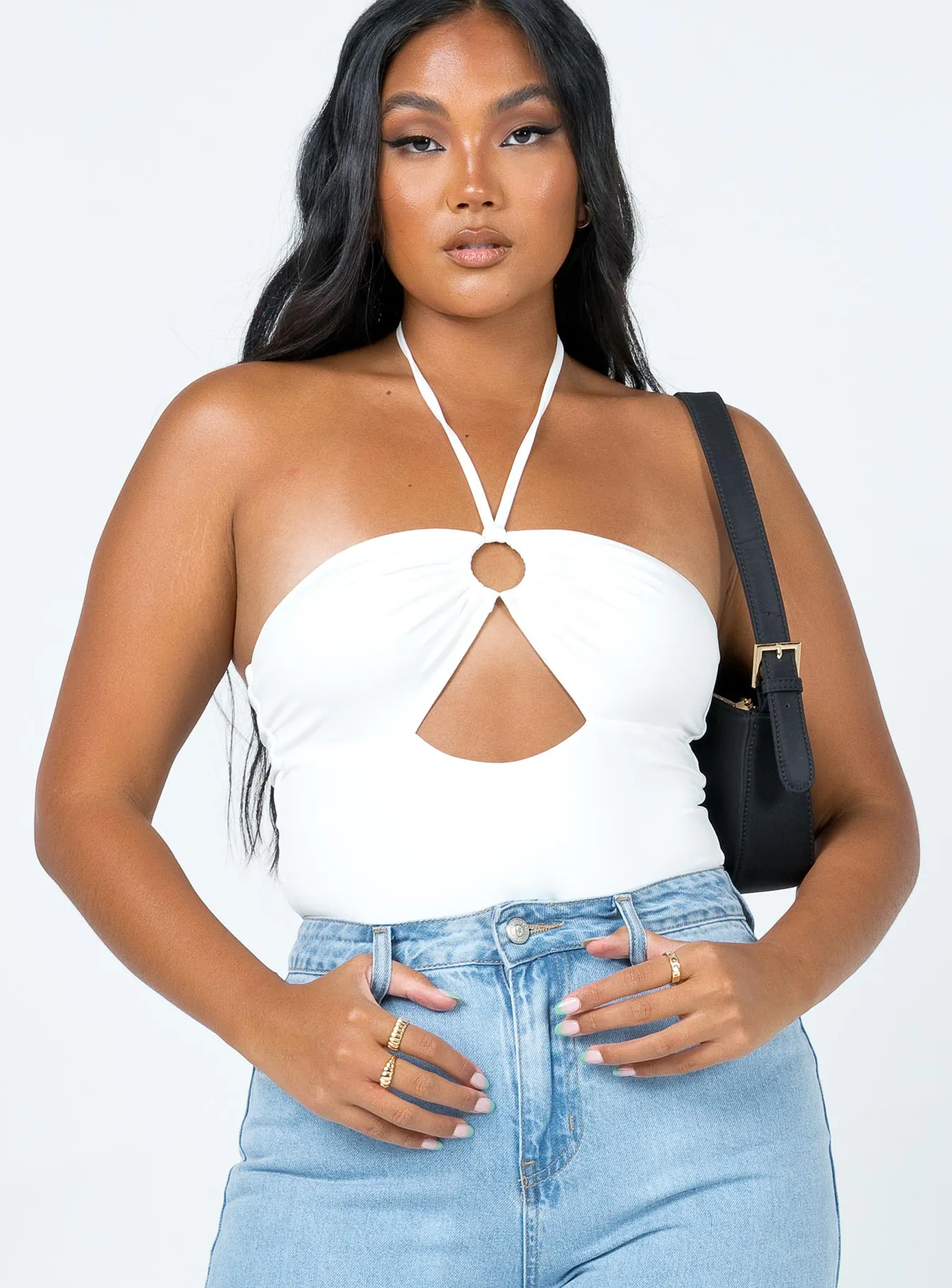 Vintage Unique Tina Bodysuit White