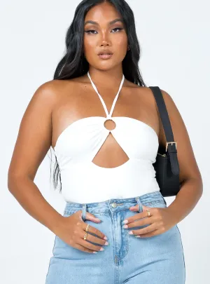 Office Fancy Active Premium Tina Bodysuit White