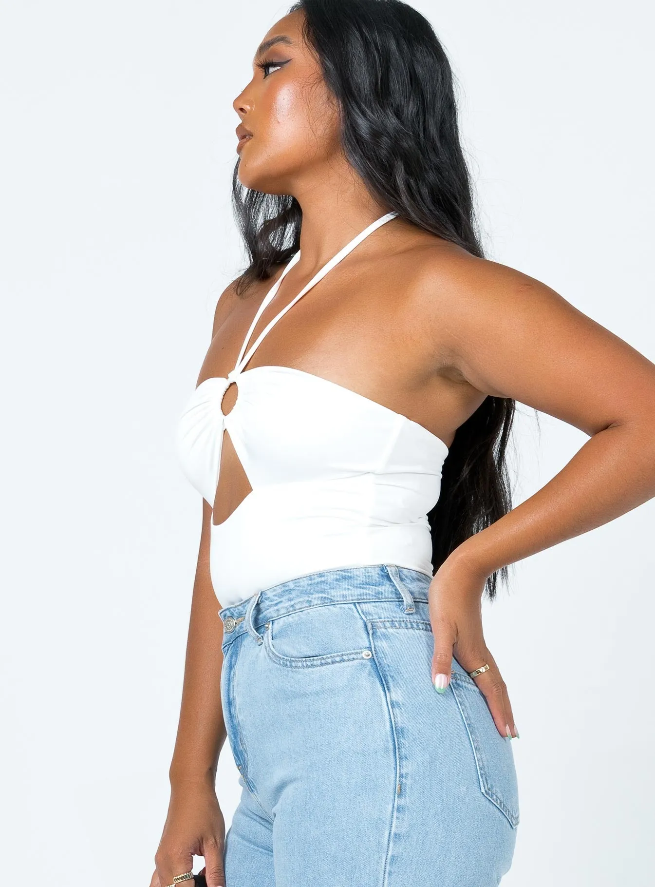 Tina Bodysuit White Trendy Shopping