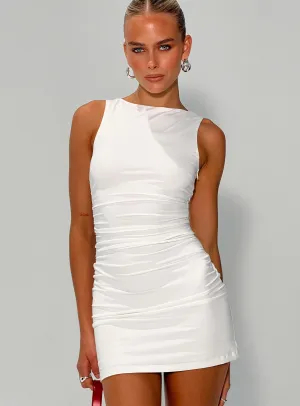 Eco Friendly Fabric Urban Fashion Eklund Mini Dress White
