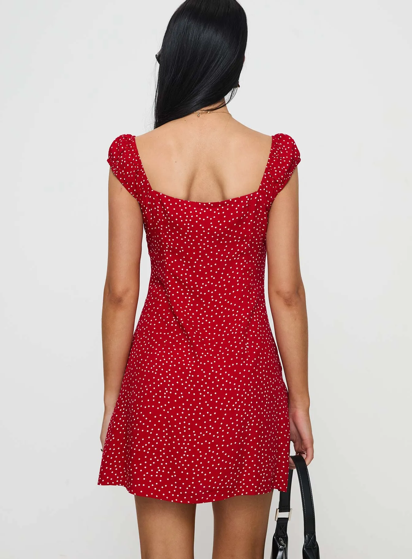 Paper Planes Mini Dress Red Polka Hot Season
